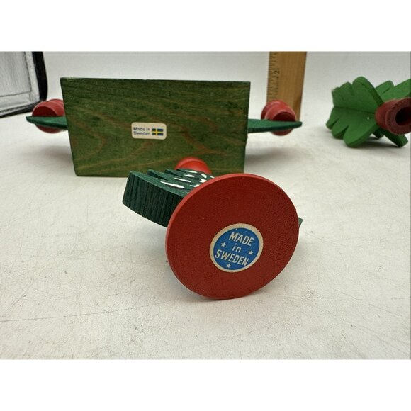 Folk Art Norwegian Swedish Wood Christmas Tree Candle Holder - Picture 10 of 10